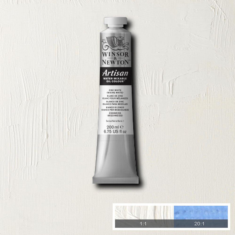 Winsor & Newton Artisan Oljefärg (vattenlöslig) 200 ml – 748 Zinc White (Mixing White)