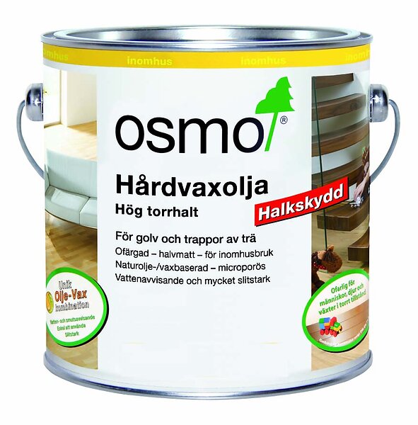 Osmo Hårdvaxolja med halkskydd 3089 OFÄRGAD R11