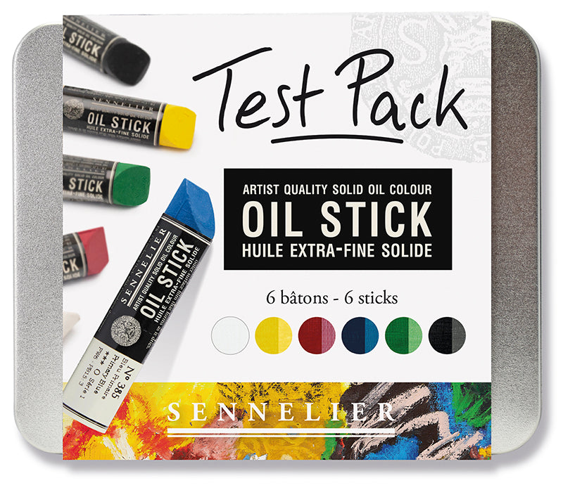Oil Stick Sennelier Test pack 6 mini oilstick