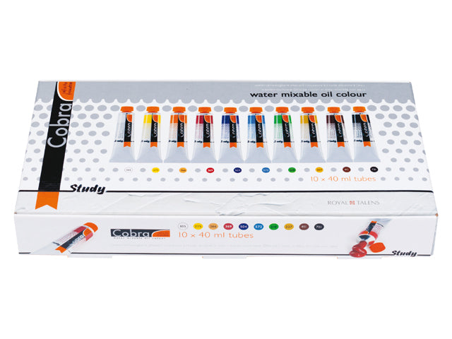 Cobra Study water mixable oil colours starter set large