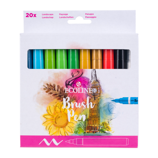 Ecoline Brush Pen set 20