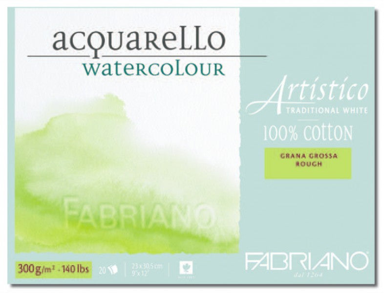 Fabriano Artistico Traditional White Grov Gräng 300 gram 18x24 cm