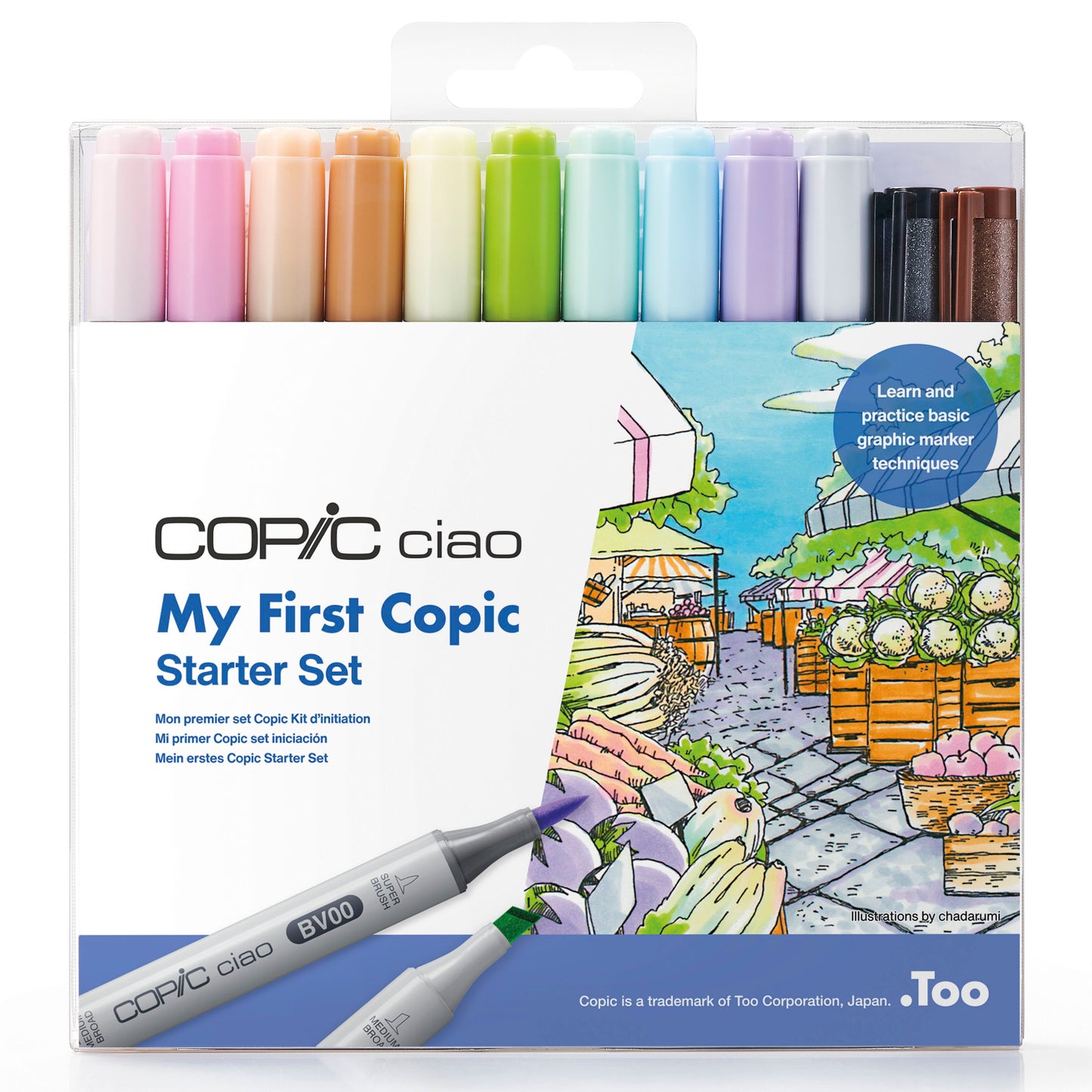 Copic Ciao My First Copic Starter Set, 12 delar
