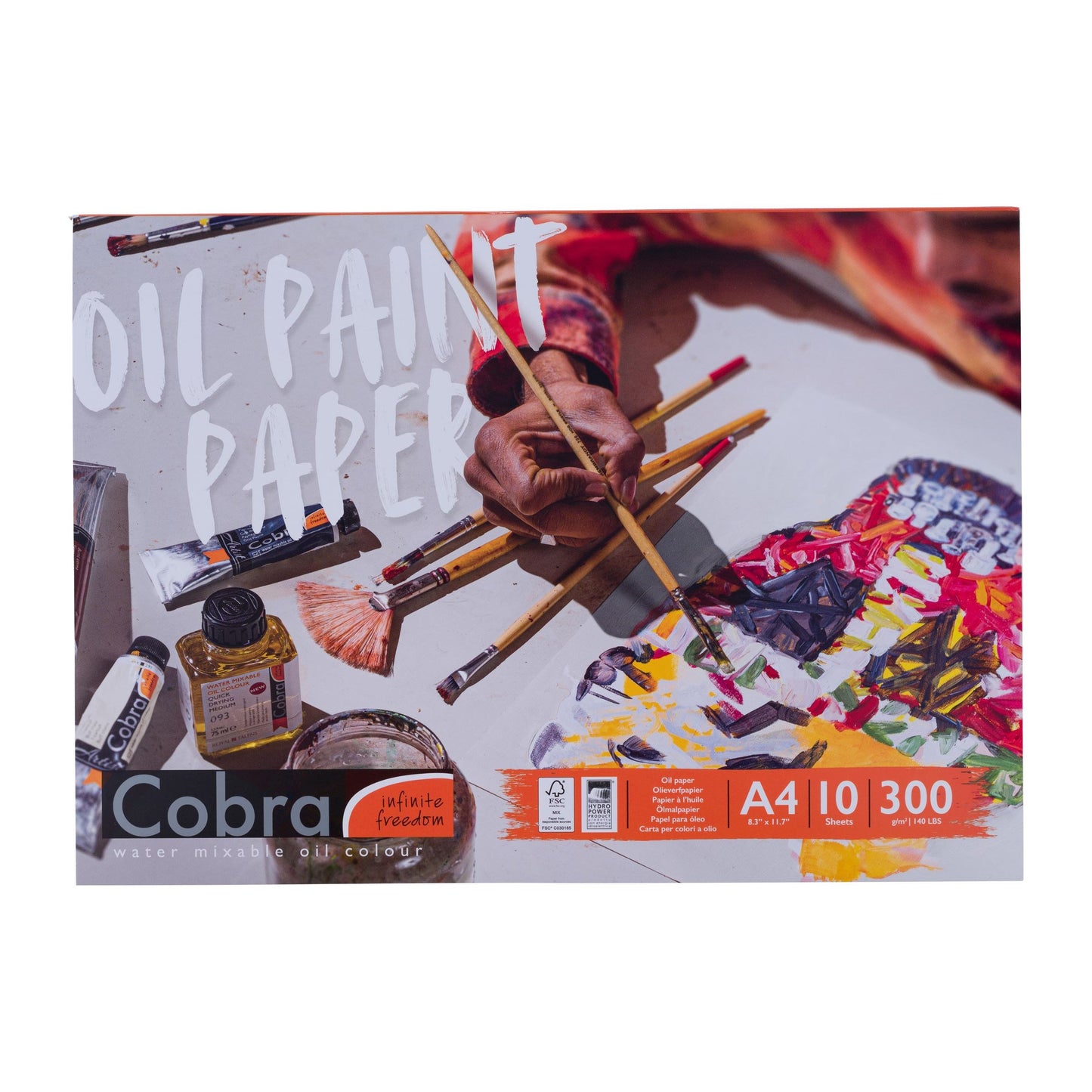 Cobra Oljefärgspapper 300 gram A4