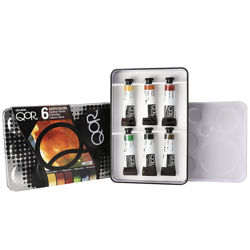 QoR Artist Watercolors Earth Colors 6 Set 6×5 ml