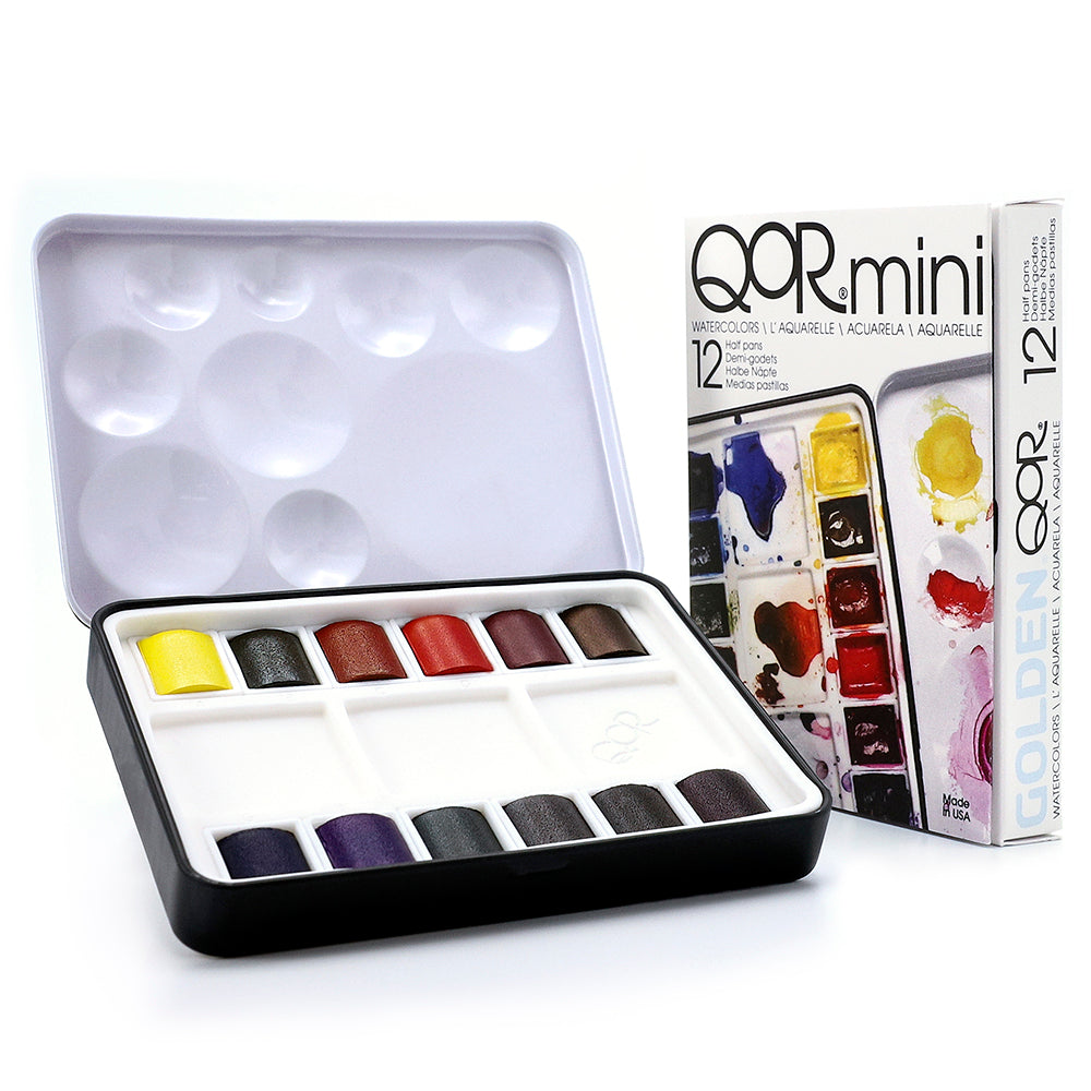 QoR Mini Set 12 Half Pan (reseask)