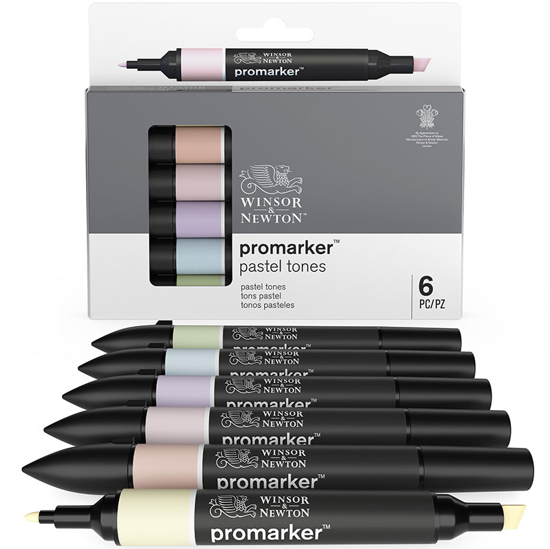ProMarker set Winsor & Newton 6 Pastel tones 0290028