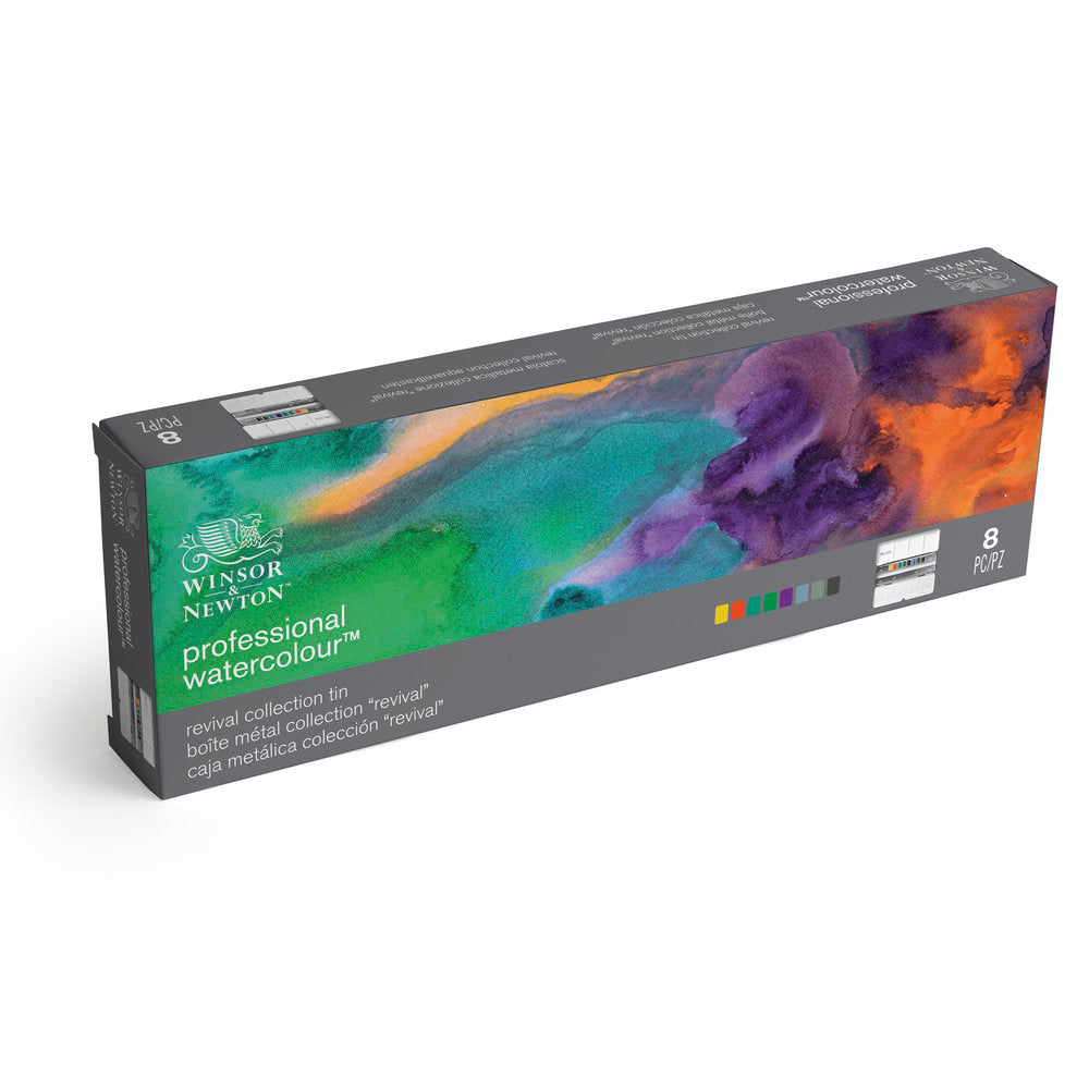 Winsor & Newton Professional Akvarell – Revival Collection 8st 1/2-koppar