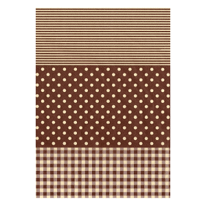 Decopatch papper - Brown Dots (C487)