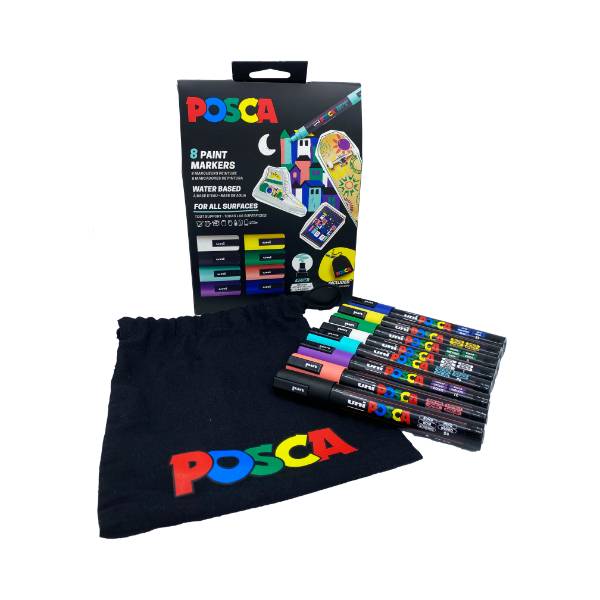 POSCA PC-5M set PC-5M Pouch set 8 pcs