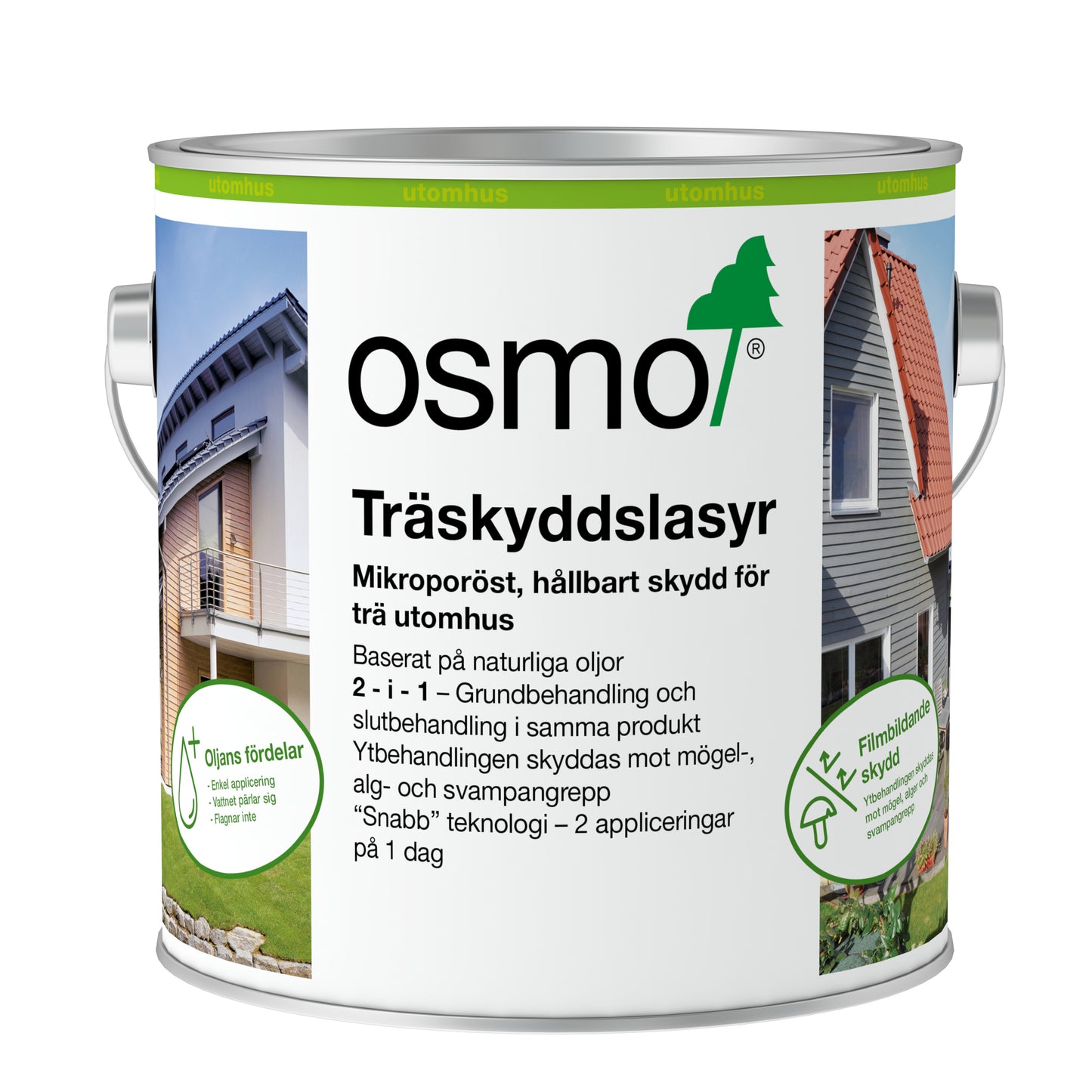 Osmo Träskyddslasyr 900 Vit burk