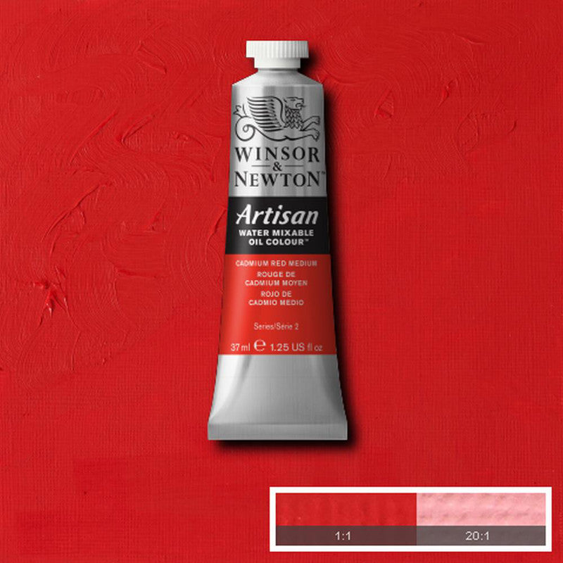 Winsor & Newton Artisan Oljefärg (vattenlöslig) 37 ml – 099 – Cadmium Red Medium