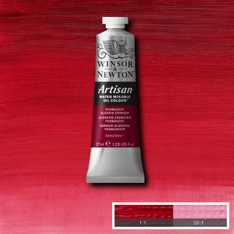 Winsor & Newton Artisan Oljefärg (vattenlöslig) 37 ml – 468 – Permanent Alizarin Crimson