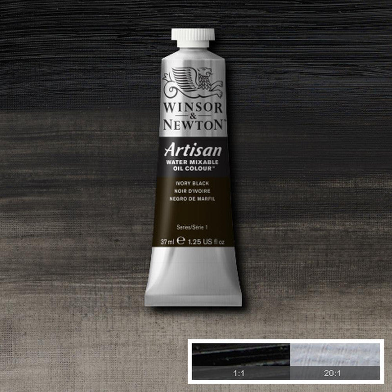 Winsor & Newton Artisan Oljefärg (vattenlöslig) 37 ml – 331 – Ivory Black