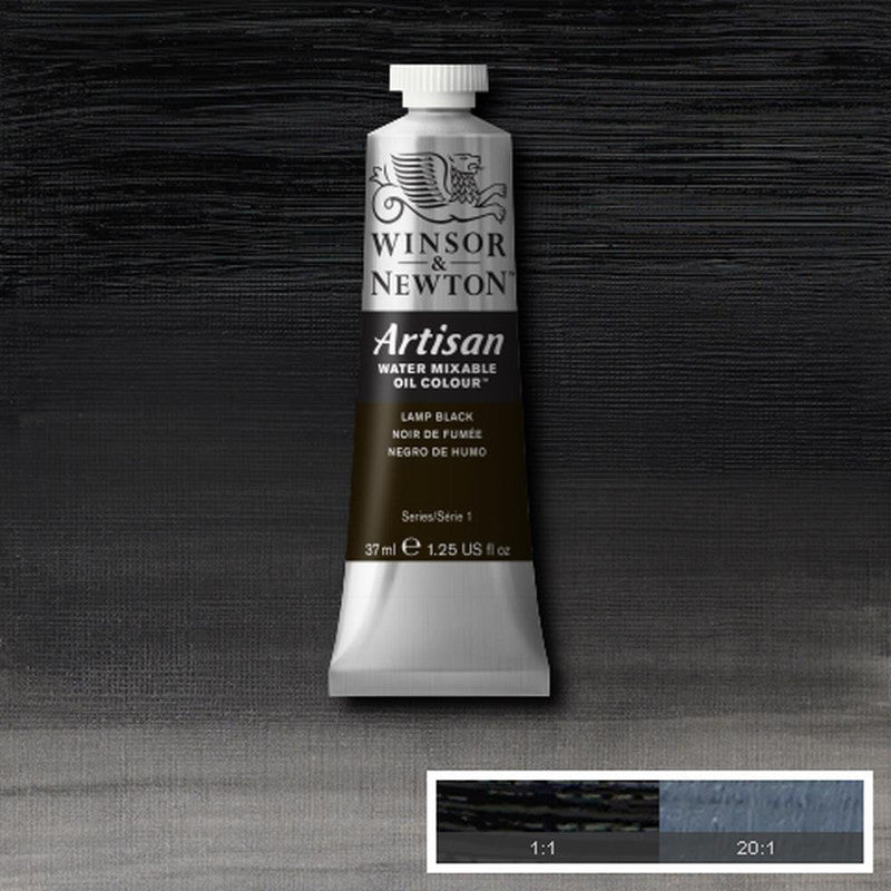 Winsor & Newton Artisan Oljefärg (vattenlöslig) 37 ml – 337 – Lamp Black