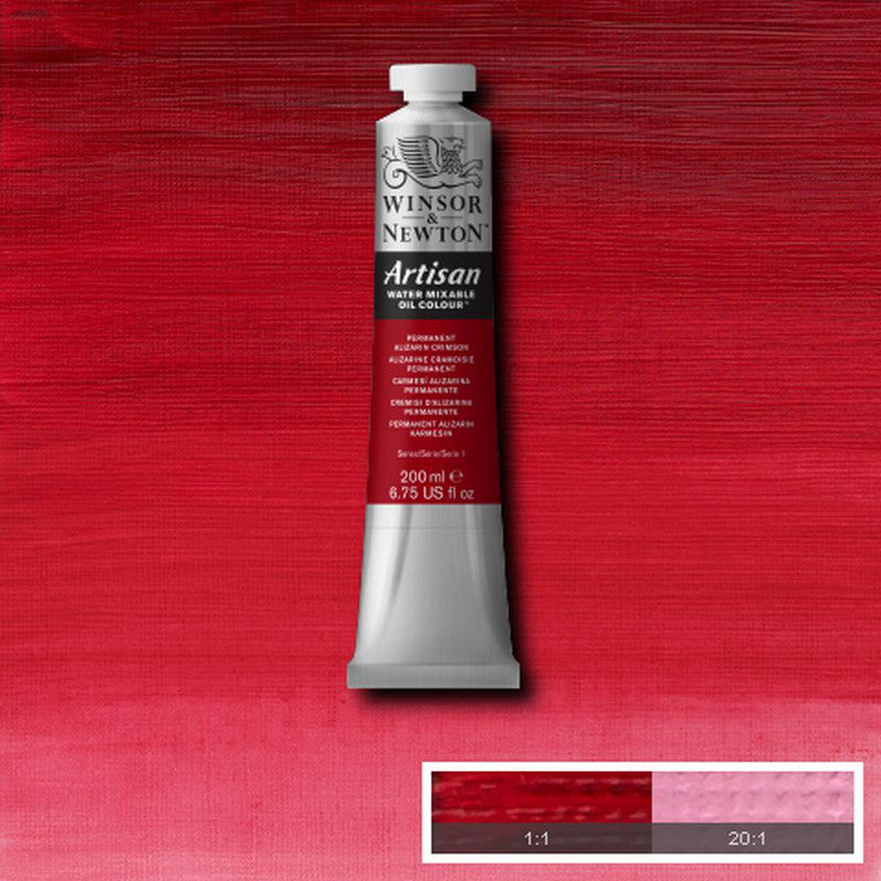 Winsor & Newton Artisan Oljefärg (vattenlöslig) 200 ml – 468 Permanent Alizarin Crimson