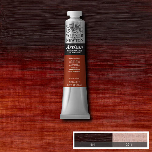 Winsor & Newton Artisan Oljefärg (vattenlöslig) 200 ml – 074 Burnt Sienna