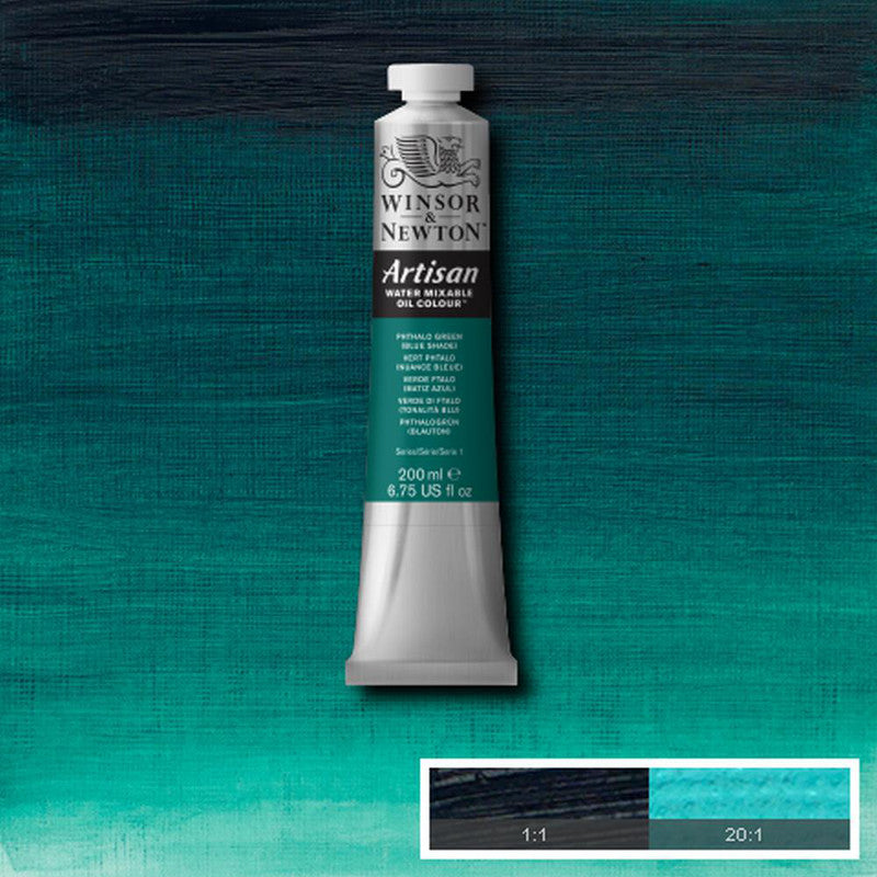 Winsor & Newton Artisan Oljefärg (vattenlöslig) 200 ml – 522 Phthalo Green (Blue Shade)