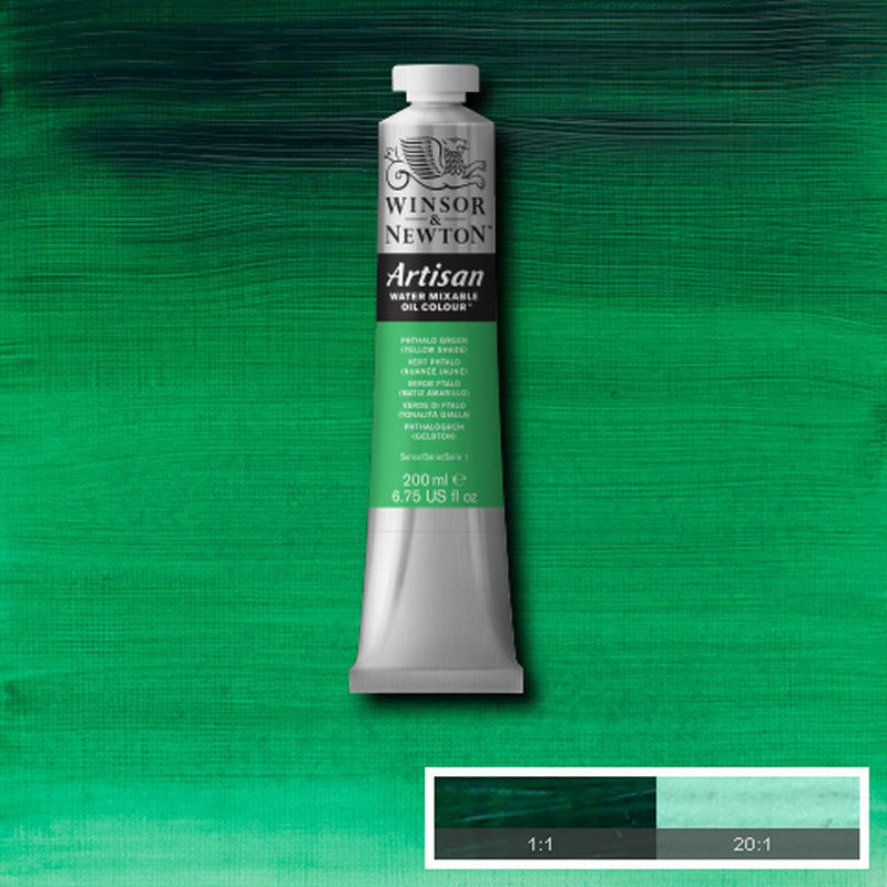 Winsor & Newton Artisan Oljefärg (vattenlöslig) 200 ml – 521 Phthalo Green (Yellow Shade)