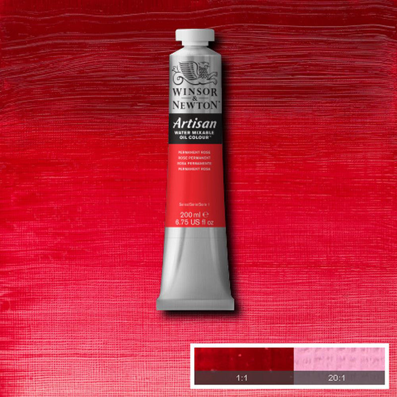 Winsor & Newton Artisan Oljefärg (vattenlöslig) 200 ml – 502 Permanent Rose
