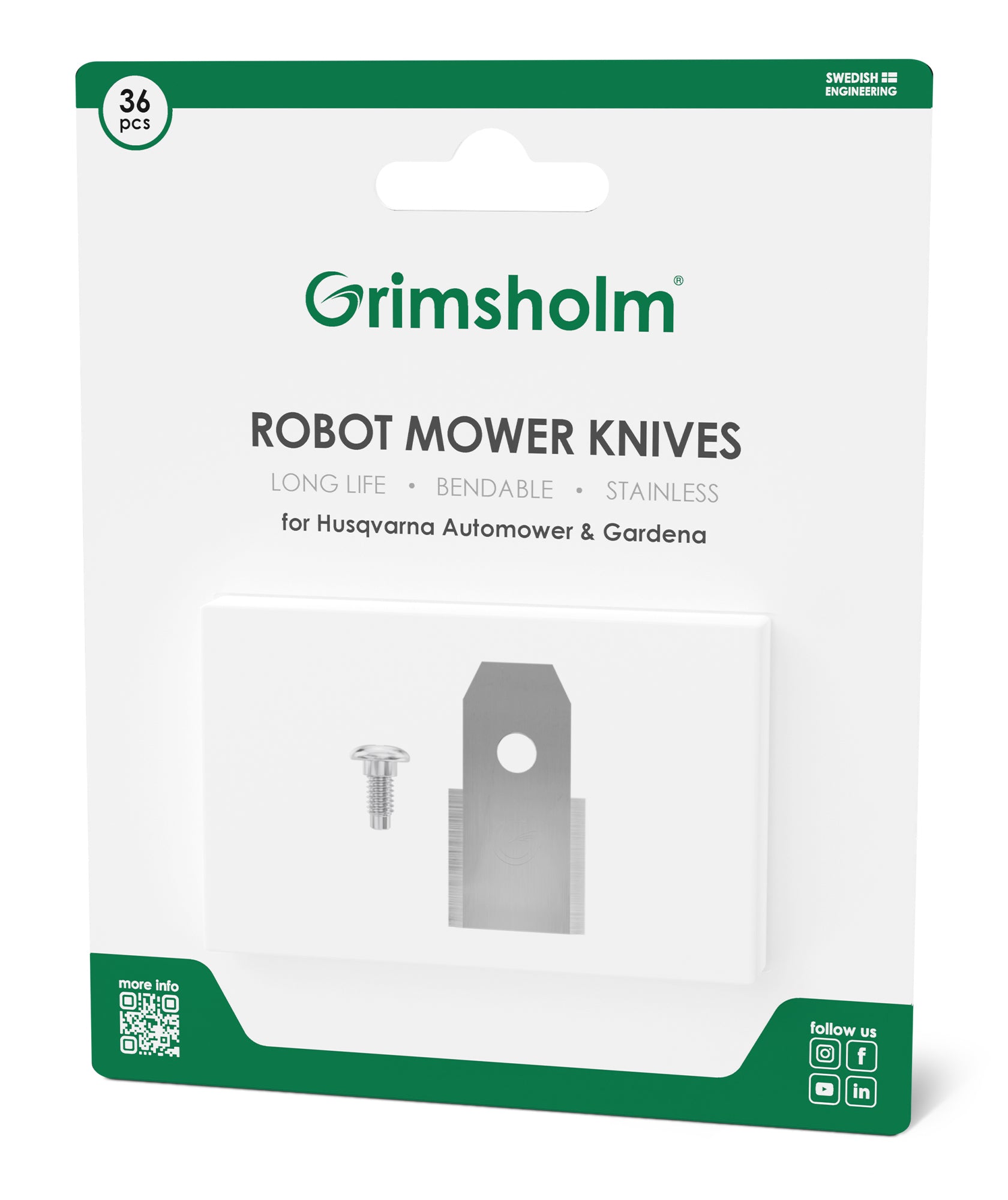 Knivar till Automower, Gardena m.fl, 36-pack