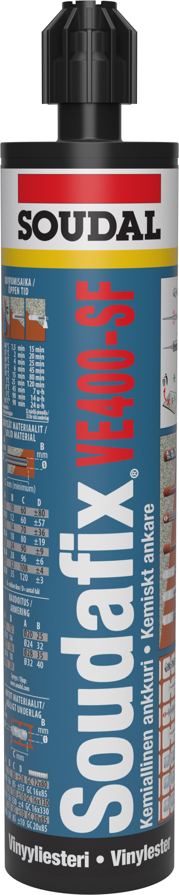Soudal Soudafix VE400-SF Kemiskt Ankare 280 ml