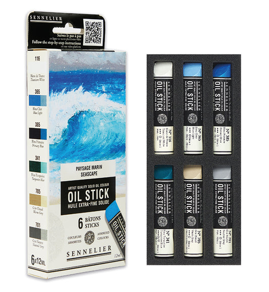 Oil Stick Sennelier 6x12ml Mini oilstick Seascape