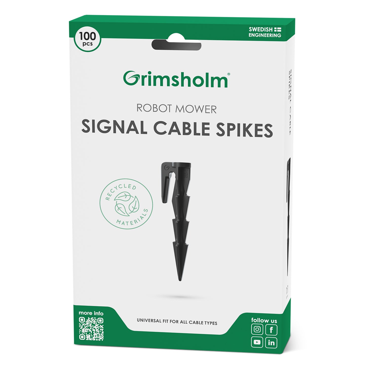 Signalkabelspik, 100 st