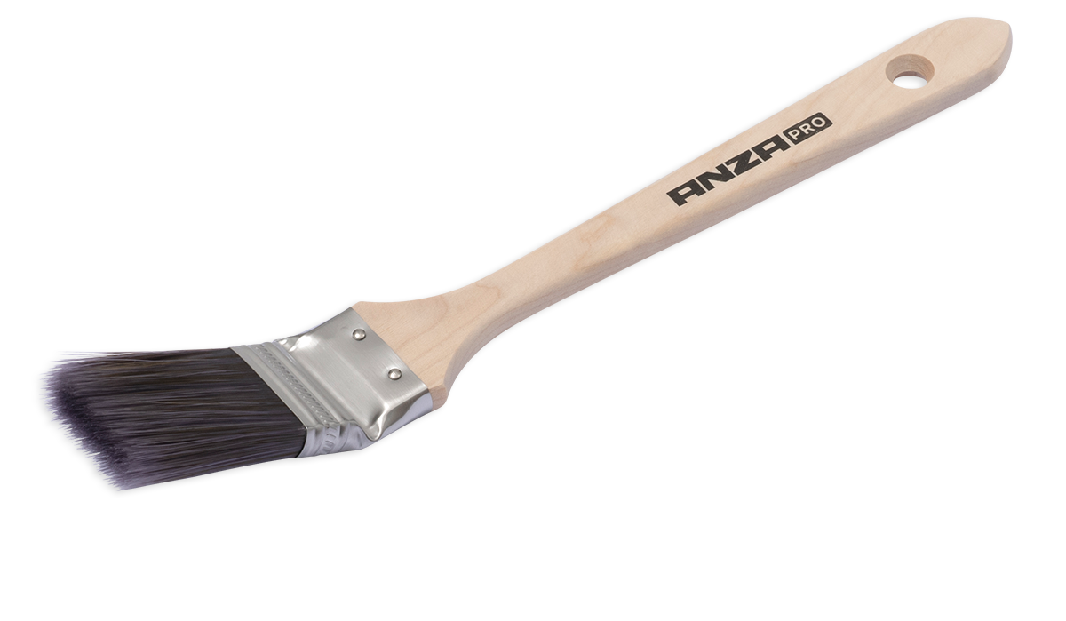 Anza Pro Classic Allround Vinkelpensel Trä Kort 35 mm