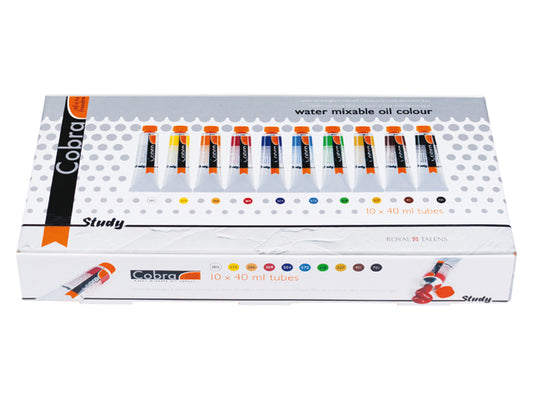 Cobra Study water mixable oil colours starter set large
