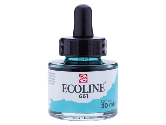 Ecoline akvarellfärg / färgtusch 30 ml - 661 Turquoise Green