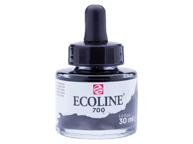 Ecoline akvarellfärg / färgtusch 30 ml - 700 Black
