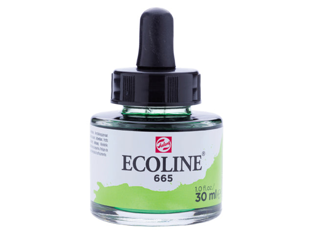 Ecoline akvarellfärg / färgtusch 30 ml - 665 Spring Green