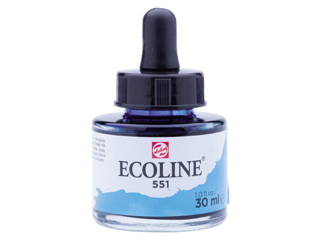 Ecoline akvarellfärg / färgtusch 30 ml - 551 Sky Blue Light