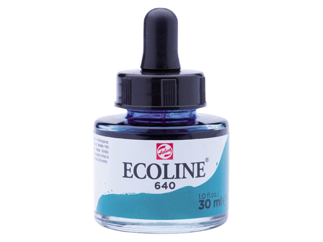 Ecoline akvarellfärg / färgtusch 30 ml - 640 Bluish Green