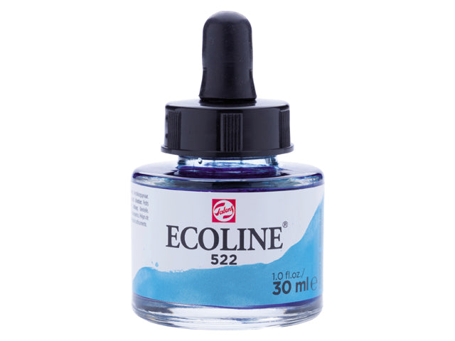 Ecoline akvarellfärg / färgtusch 30 ml - 522 Turquoise Blue