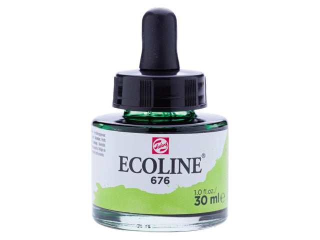 Ecoline akvarellfärg / färgtusch 30 ml - 676 Grass Green