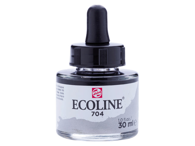 Ecoline akvarellfärg / färgtusch 30 ml - 704 Grey