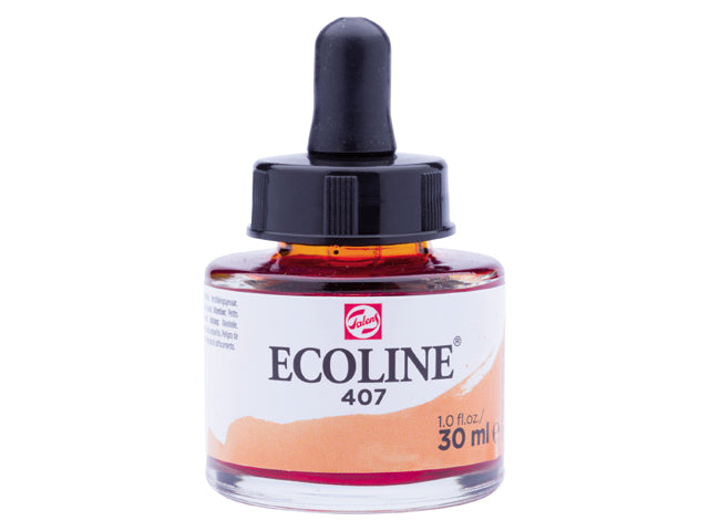 Ecoline akvarellfärg / färgtusch 30 ml - 407 Deep Ochre