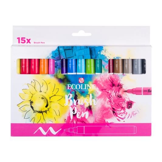 Ecoline Brush Pen set 15