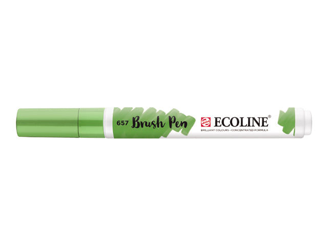 Ecoline Brush Pen penselpenna - 657 Bronze Green