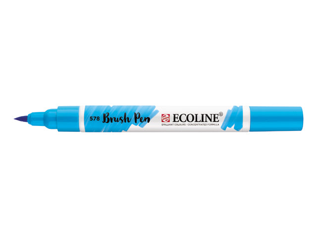 Ecoline Brush Pen penselpenna - 578 Sky Blue (Cyan)
