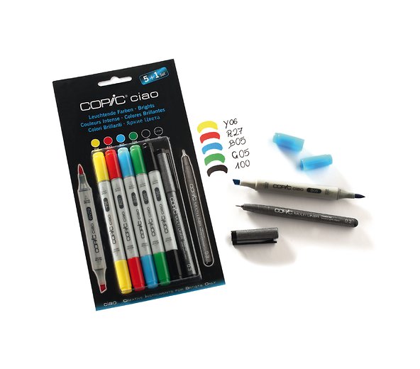 Copic Ciao Set 5+1 Briljanta färger