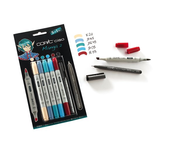 Copic Ciao "5+1"-Set Manga 1