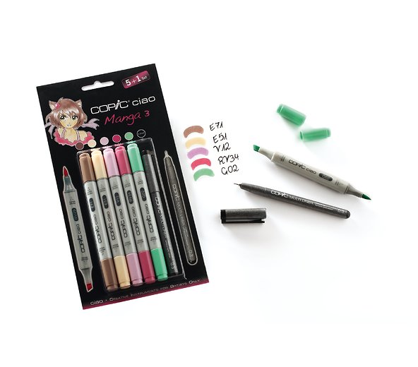 Copic Ciao "5+1"-Set Manga 1