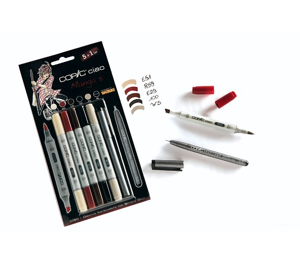 Copic Ciao "5+1"-Set Manga 1