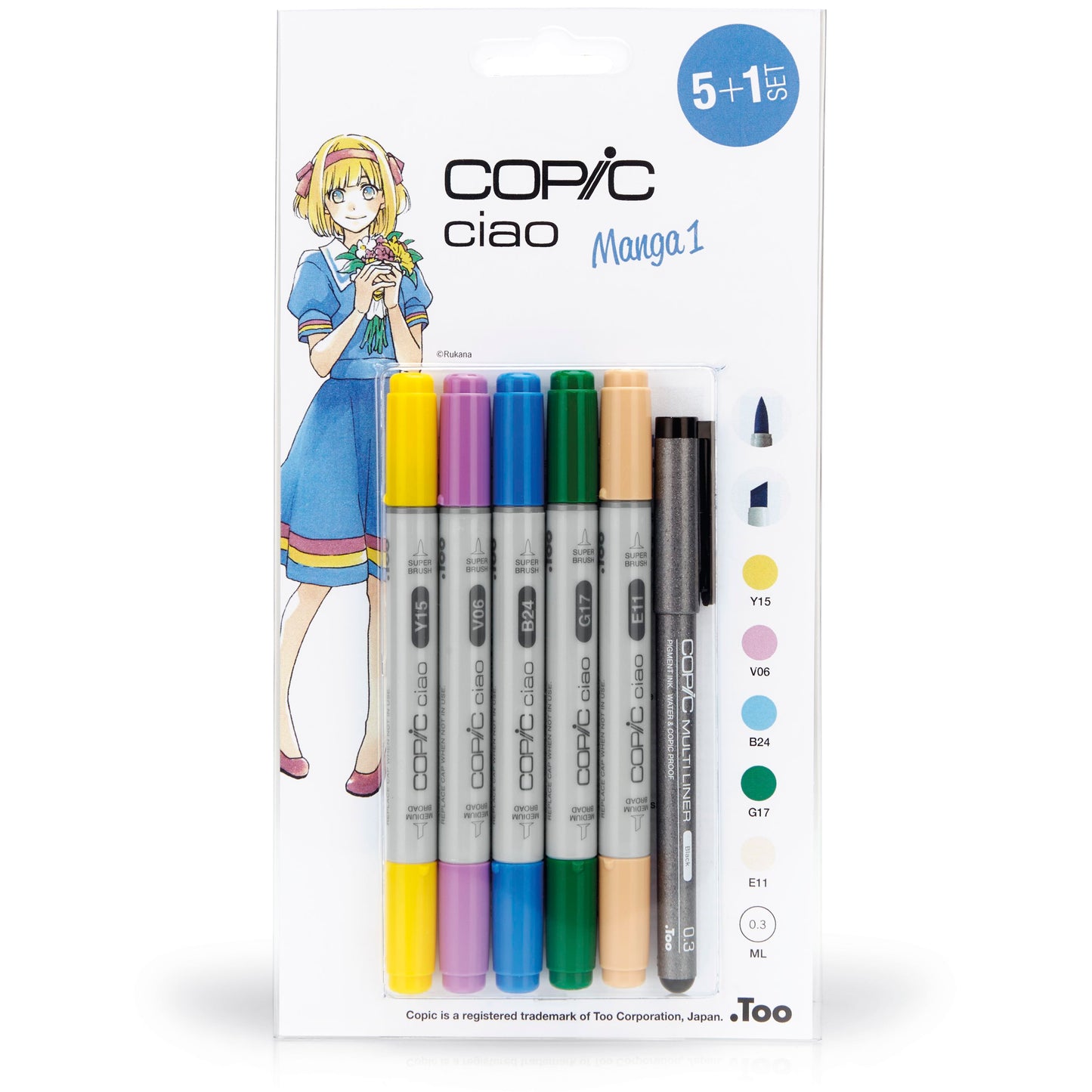 Copic Ciao "5+1"-Set Manga 1