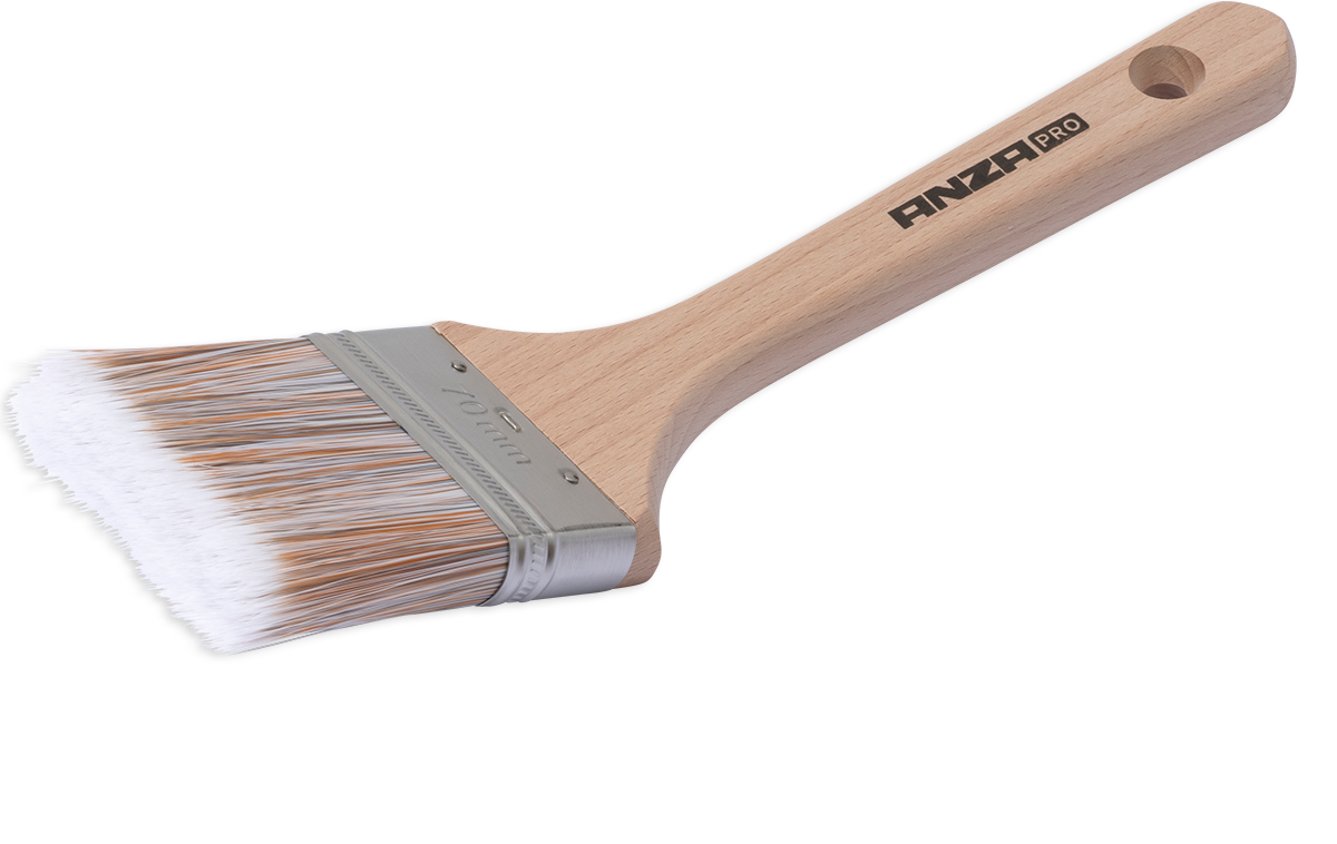 Anza Pro Super Soft XT Kort Vinkelpensel Trä 70 mm