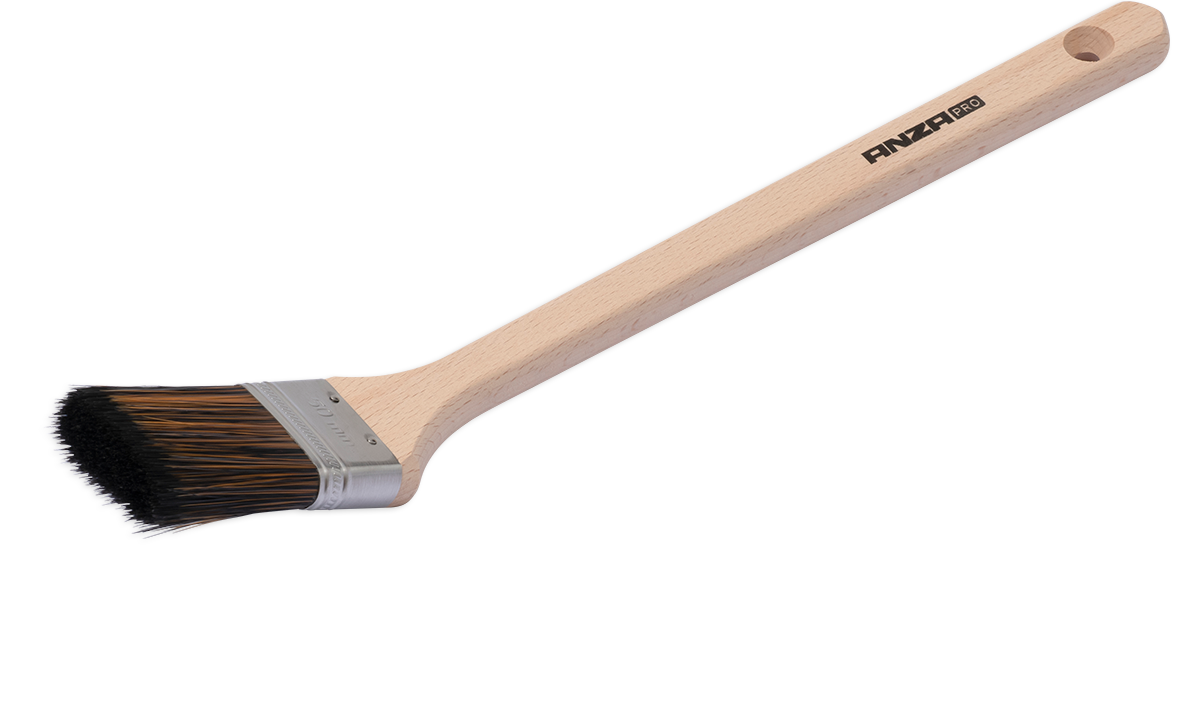 Anza Pro Super Effective Lång Vinkelpensel Trä 70 mm