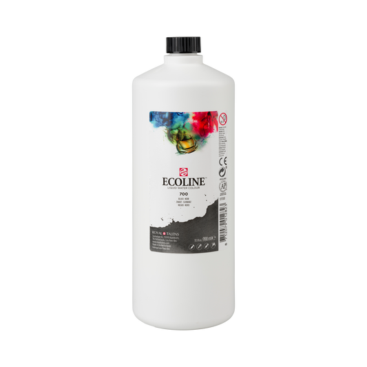 Ecoline akvarellfärg / färgtusch 990 ml - 717 Cold Grey